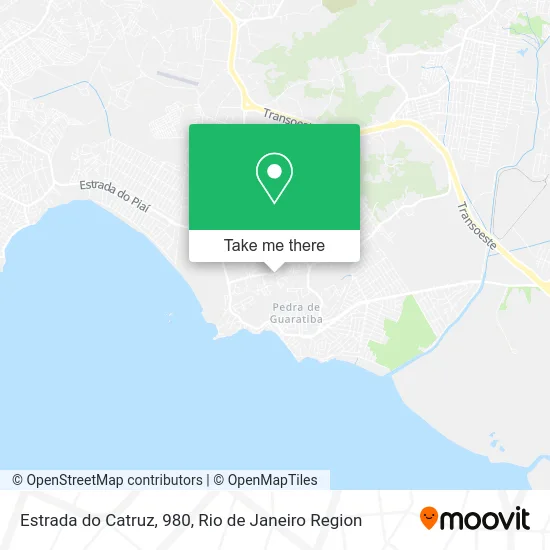 Estrada do Catruz, 980 map