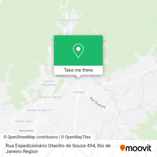 Rua Expedicionário Otacílio de Souza 494 map