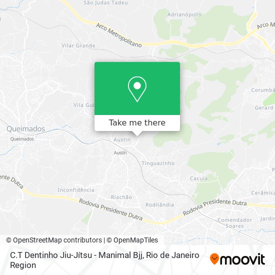 C.T Dentinho Jiu-Jítsu - Manimal Bjj map