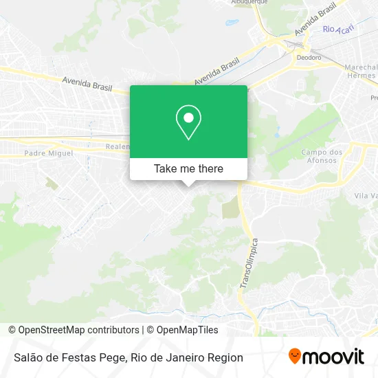 Salão de Festas Pege map