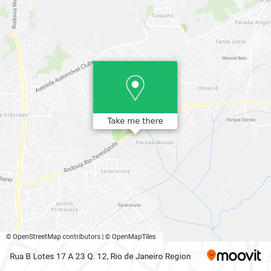 Rua B Lotes 17 A 23 Q. 12 map