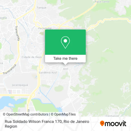 Rua Soldado Wilson Franca 170 map