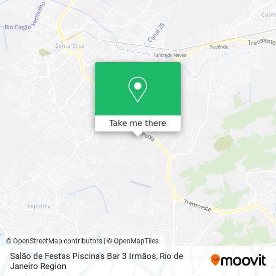 Salão de Festas Piscina's Bar 3 Irmãos map