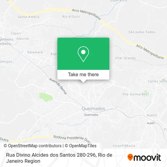 Rua Divino Alcides dos Santos 280-296 map