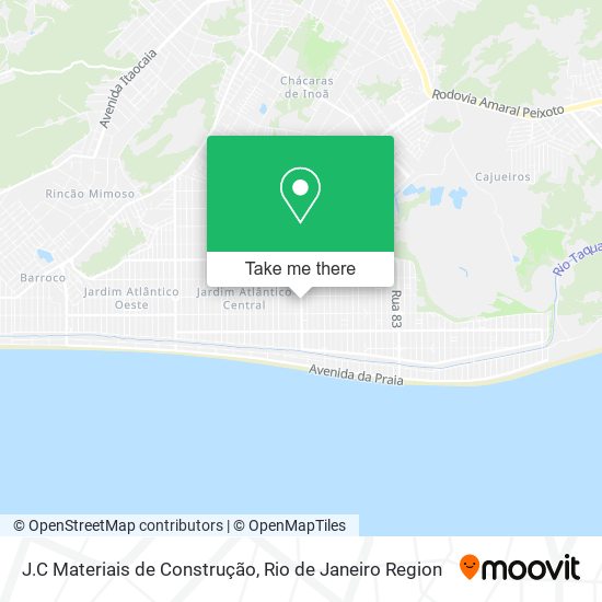 Mapa J.C Materiais de Construção