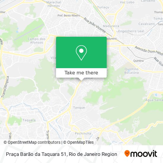 Mapa Praça Barão da Taquara 51