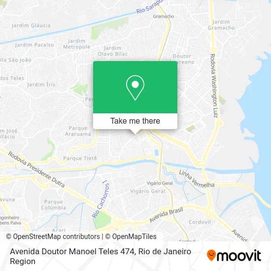 Avenida Doutor Manoel Teles 474 map