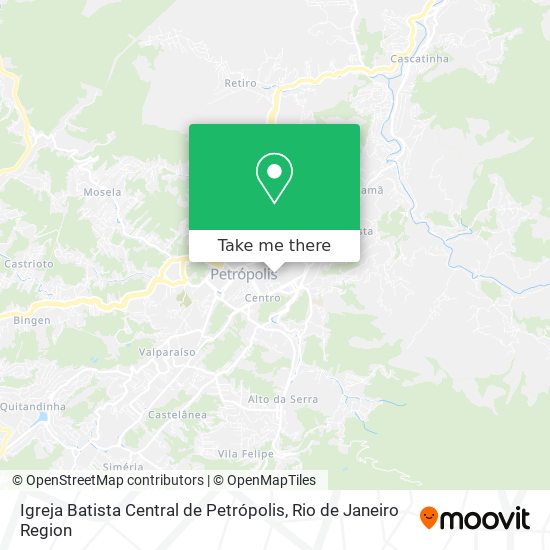 Igreja Batista Central de Petrópolis map