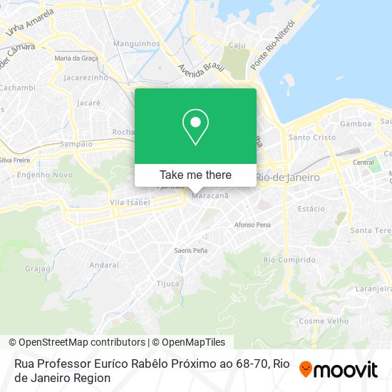 Mapa Rua Professor Euríco Rabêlo Próximo ao 68-70