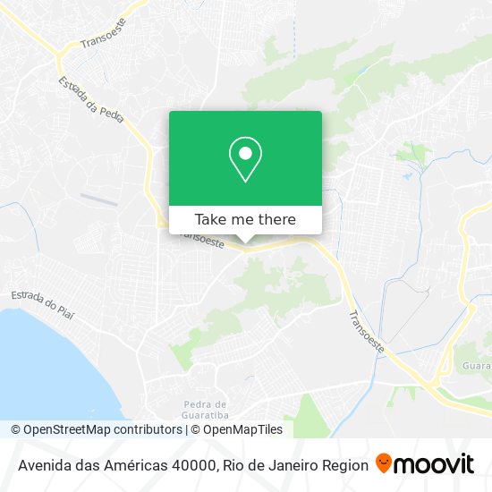 Avenida das Américas 40000 map