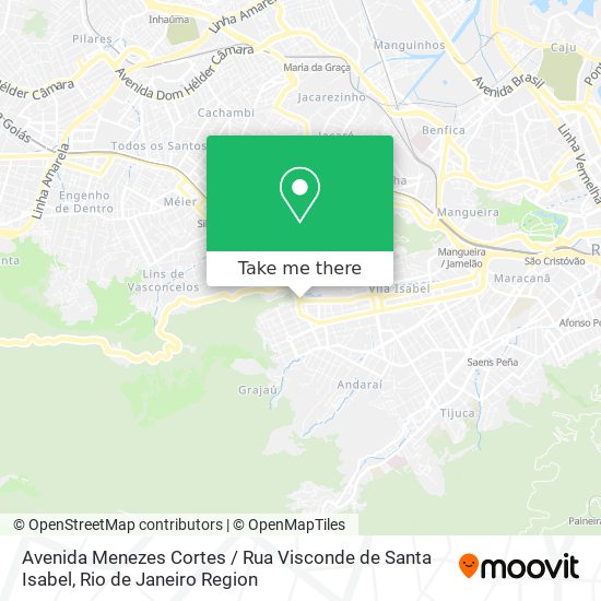 Avenida Menezes Cortes / Rua Visconde de Santa Isabel map