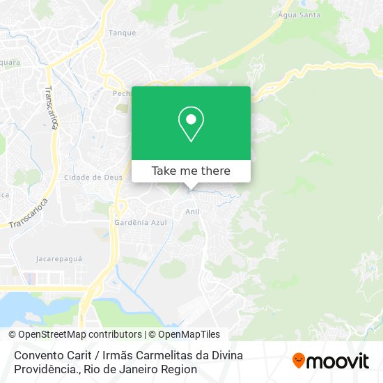 Convento Carit / Irmãs Carmelitas da Divina Providência. map
