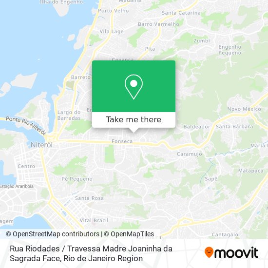 Mapa Rua Riodades / Travessa Madre Joaninha da Sagrada Face