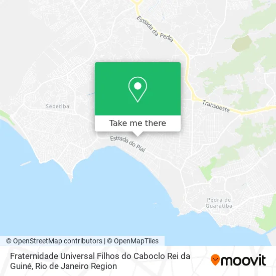 Fraternidade Universal Filhos do Caboclo Rei da Guiné map
