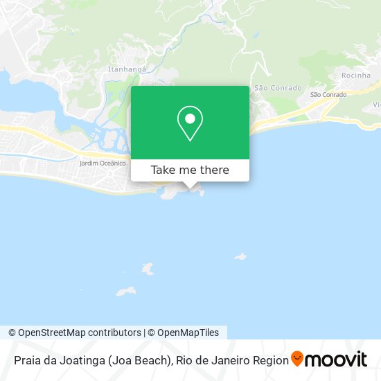 Mapa Praia da Joatinga (Joa Beach)