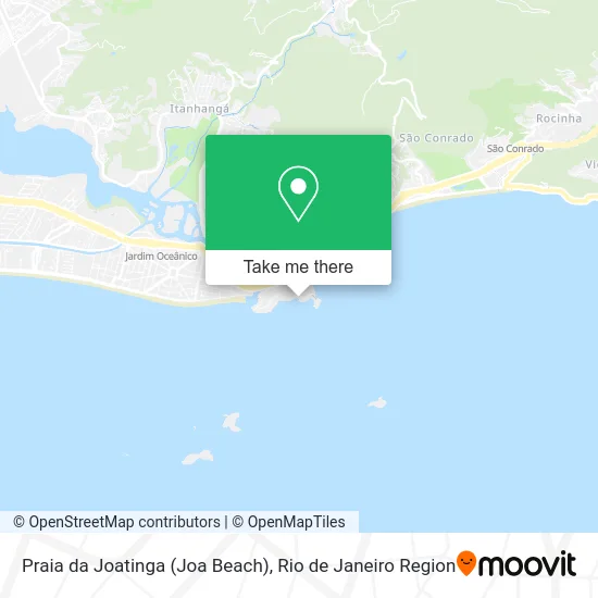 Praia da Joatinga (Joa Beach) map