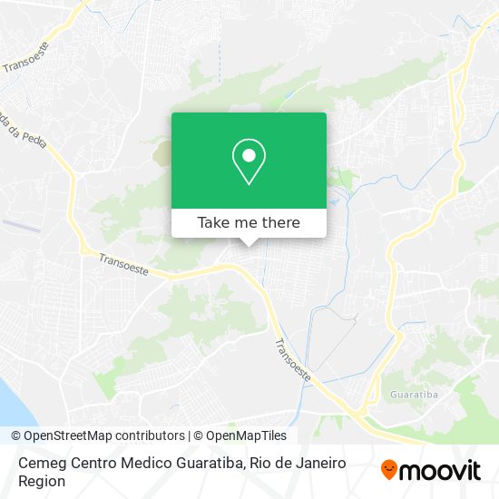 Cemeg Centro Medico Guaratiba map