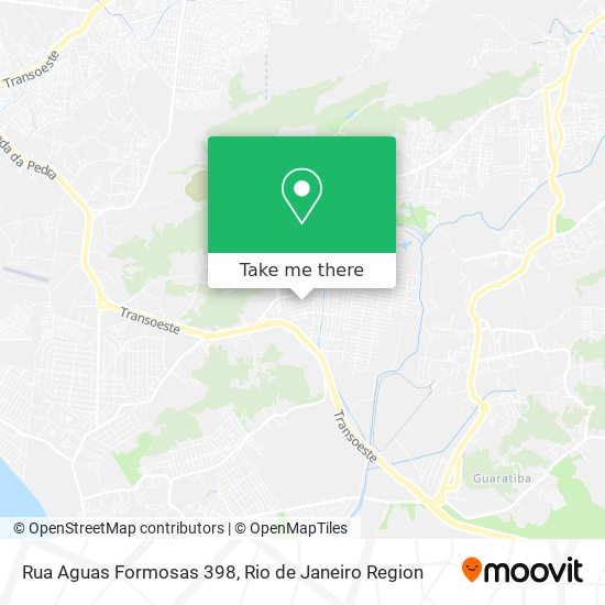 Mapa Rua Aguas Formosas 398