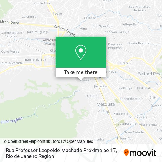 Rua Professor Leopoldo Machado Próximo ao 17 map