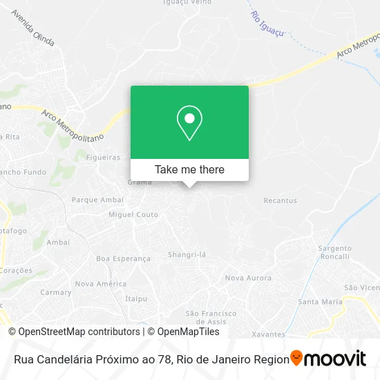 Rua Candelária Próximo ao 78 map