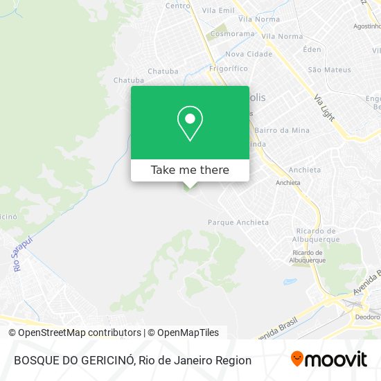 BOSQUE DO GERICINÓ map