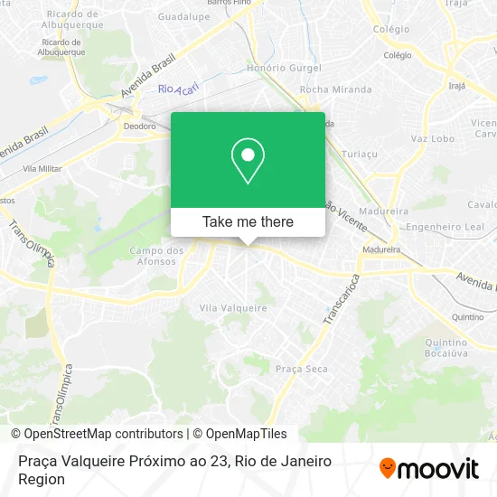 Praça Valqueire Próximo ao 23 map