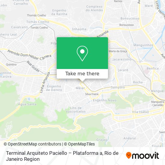 Terminal Arquiteto Paciello – Plataforma a map