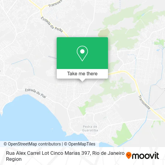 Rua Alex Carrel Lot Cinco Marias 397 map