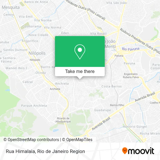 Rua Himalaia map