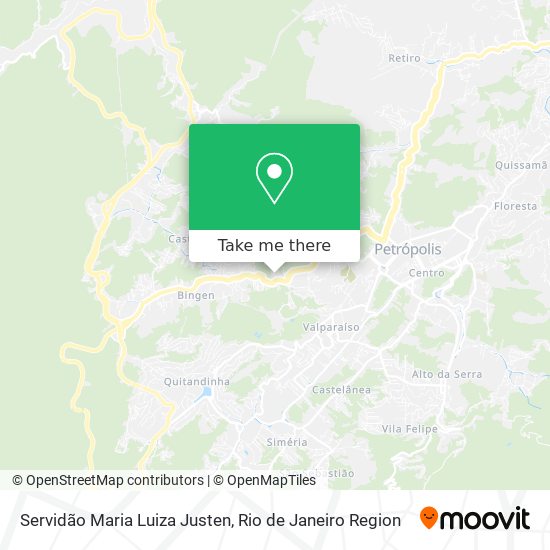 Servidão Maria Luiza Justen map