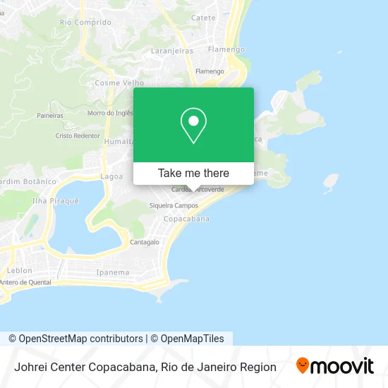 Johrei Center Copacabana map