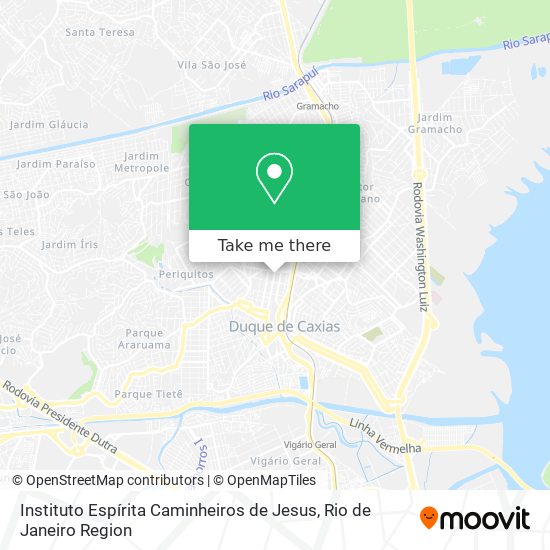 Mapa Instituto Espírita Caminheiros de Jesus