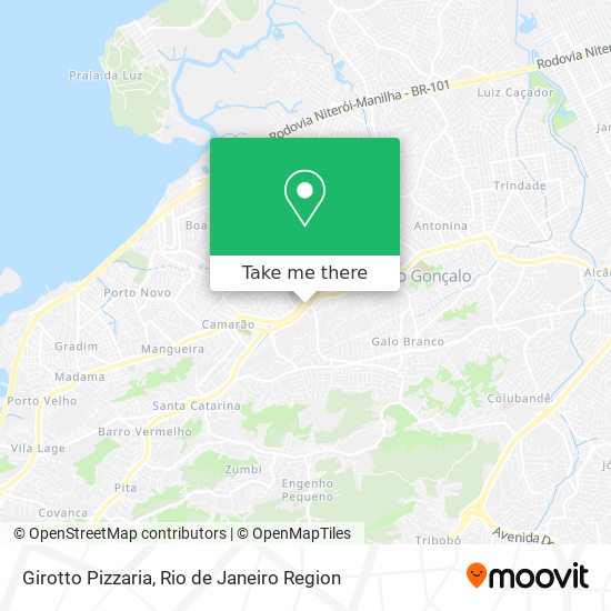 Mapa Girotto Pizzaria