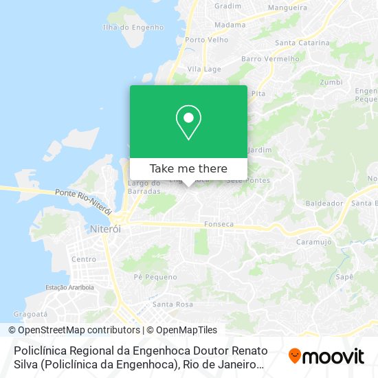 Mapa Policlínica Regional da Engenhoca Doutor Renato Silva (Policlínica da Engenhoca)