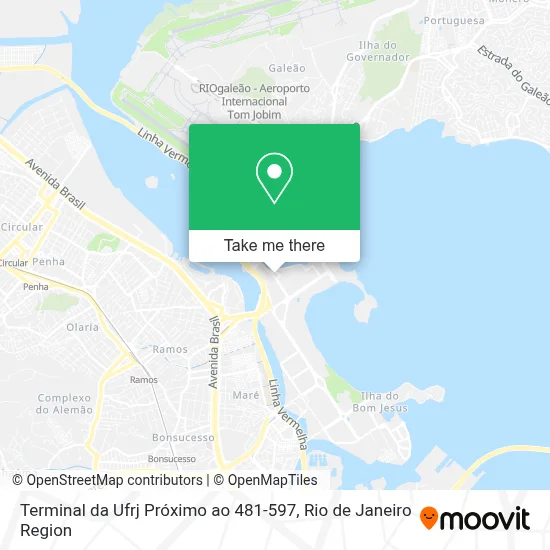 Terminal da Ufrj Próximo ao 481-597 map