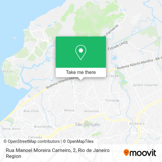 Rua Manoel Moreira Carneiro, 2 map
