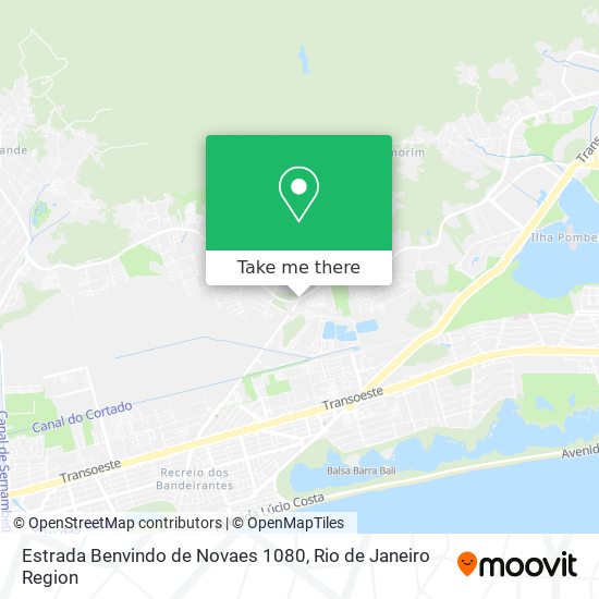 Estrada Benvindo de Novaes 1080 map