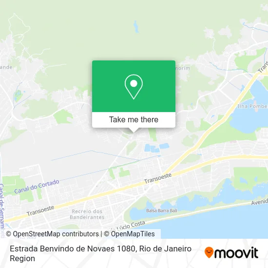 Estrada Benvindo de Novaes 1080 map