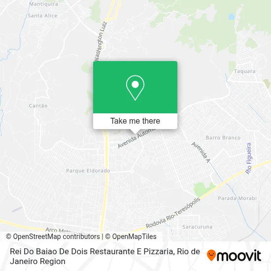 Rei Do Baiao De Dois Restaurante E Pizzaria map
