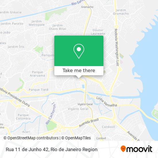 Mapa Rua 11 de Junho 42