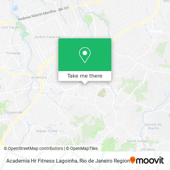 Mapa Academia Hr Fitness Lagoinha