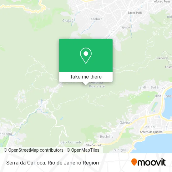 Serra da Carioca map