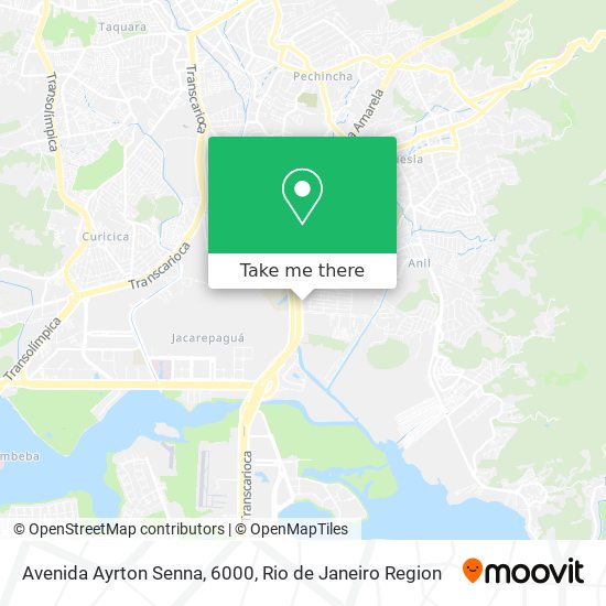 Avenida Ayrton Senna, 6000 map