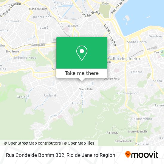 Mapa Rua Conde de Bonfim 302