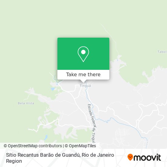 Sítio Recantus Barão de Guandú map