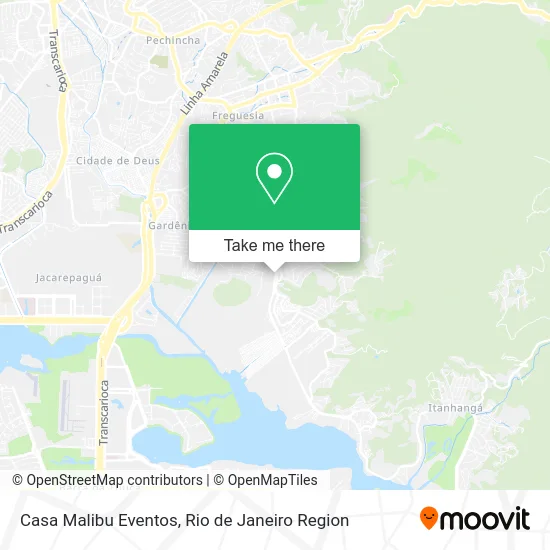 Casa Malibu Eventos map