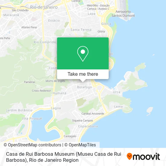 Casa de Rui Barbosa Museum map