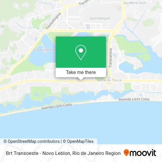 Brt Transoeste - Novo Leblon map