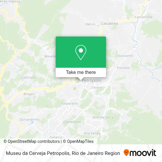 Museu da Cerveja Petropolis map