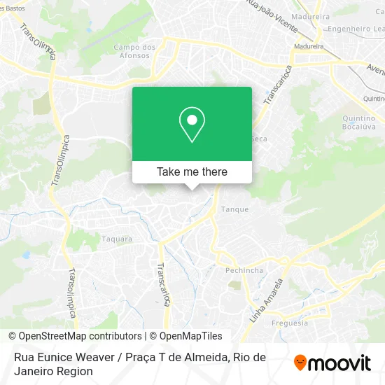Rua Eunice Weaver / Praça T de Almeida map